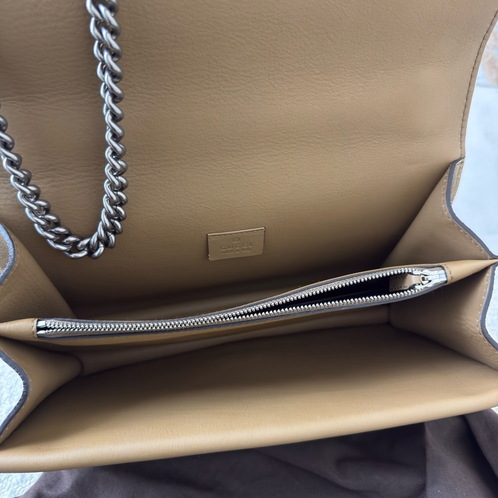 Gucci Dionysus Small taupe Suede/leather Shoulder Bag - Picture 6 of 6
